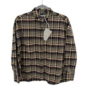 Everlane Plaid Brushed Flannel Boxy Shirt Size XS